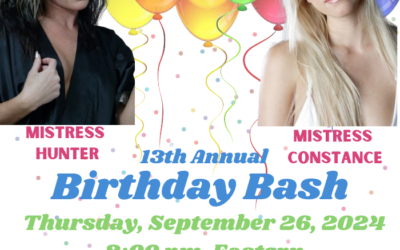 Annual Birthday Bash Sept. 26th
